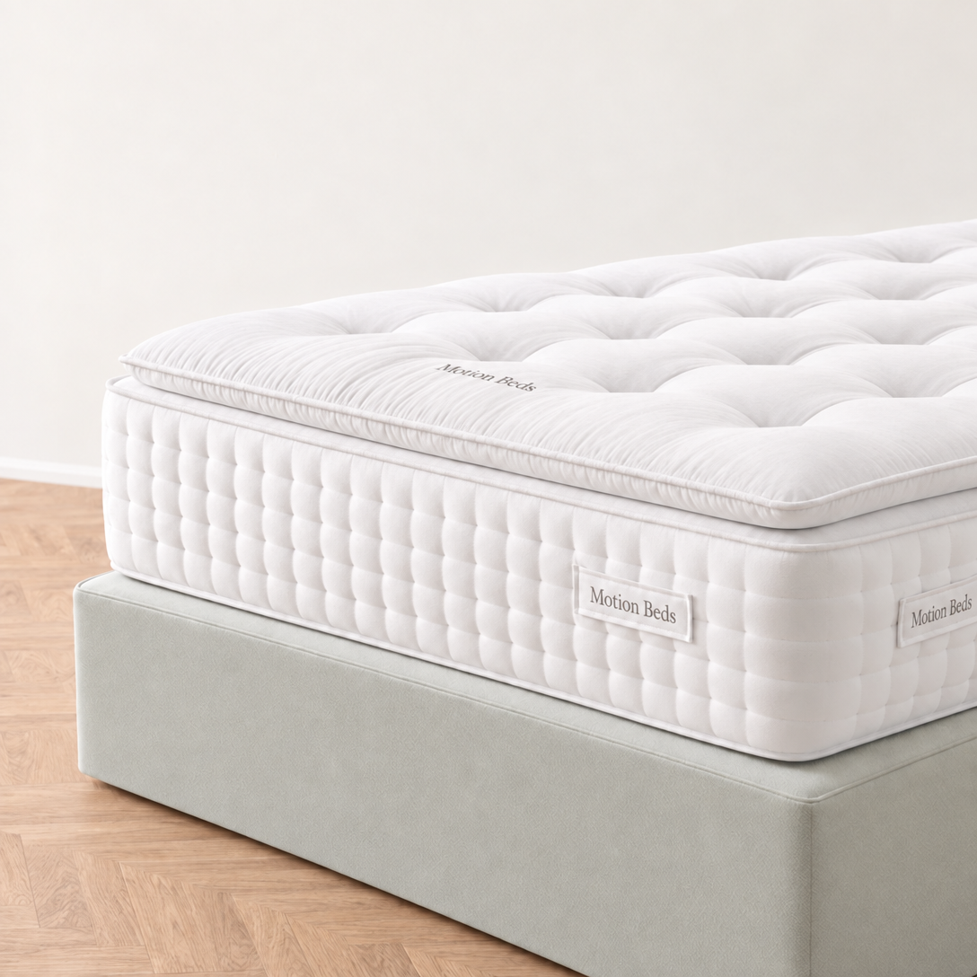 Motion Beds Pillow Top Natural Mattress with removable pillow top