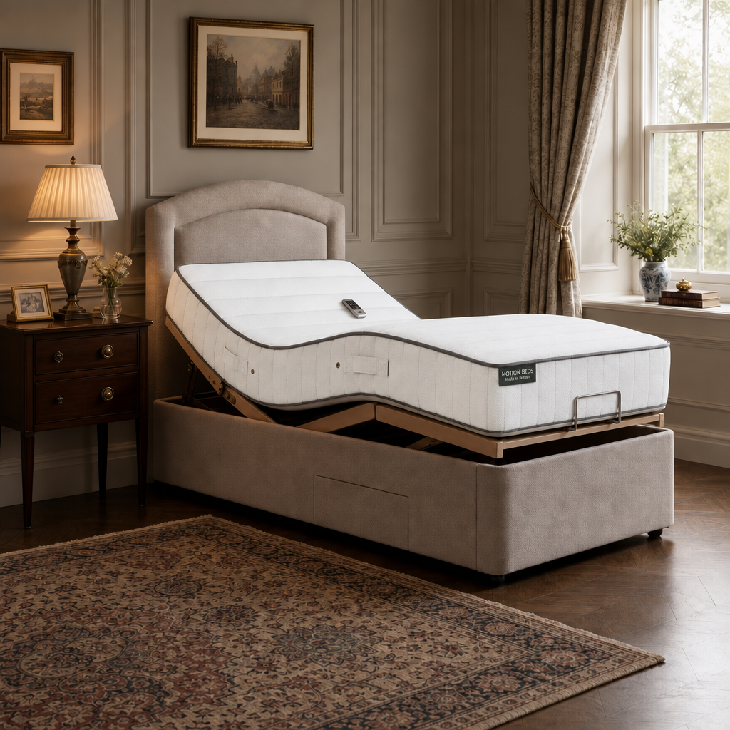 The Wentworth massage bed base in stone