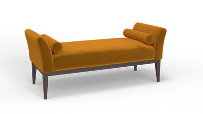 Stylish hallway bench with padded seat – British made