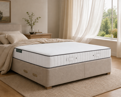 Motion Beds Latex Mattress in a bedroom